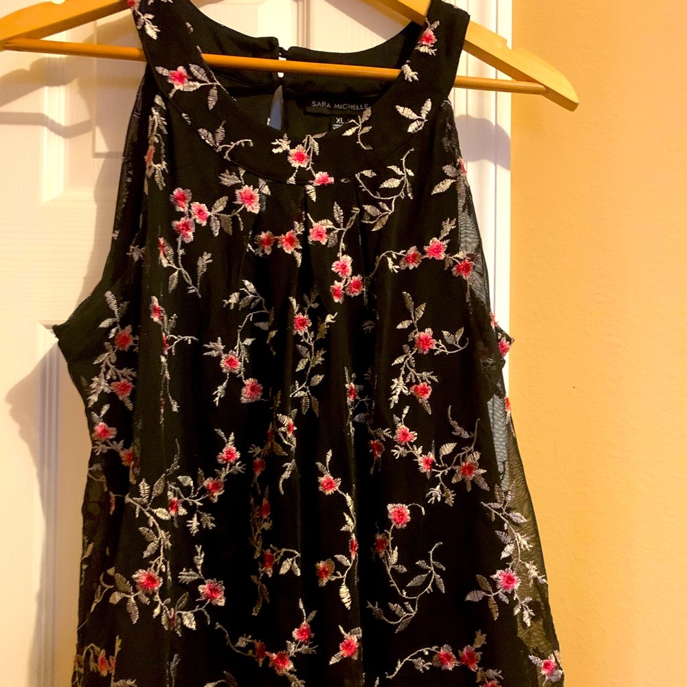 High neck sleeveless top
